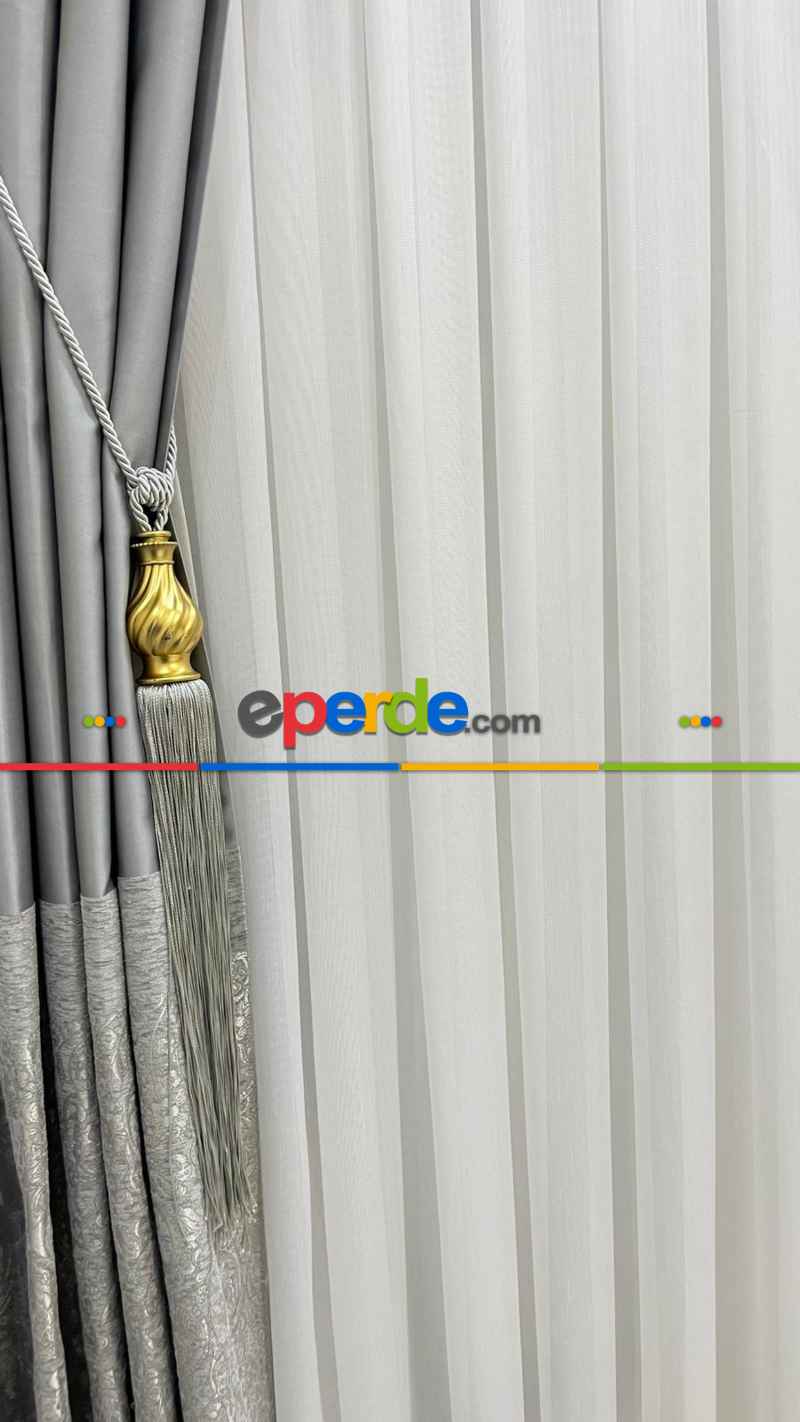 Zümrüt Bambu Ağır Gramajlı 1/3 Sık Kat Pileli Ütü İstemeyen Tül Perde