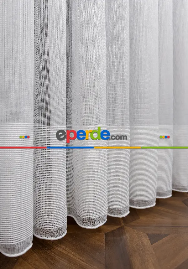 2025 Etek Örme Bantlı Sugar Tül Perde 2165