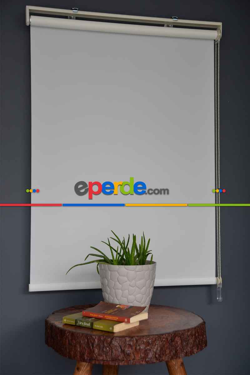 Halim Perdesan Pl-02 Ekru Renk Polyester Thin Mat Stor Perde