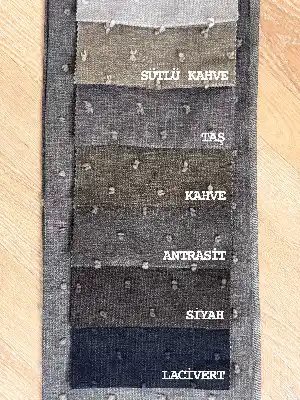 11 Farklı Renk Ponponlu Keten Fon Perde