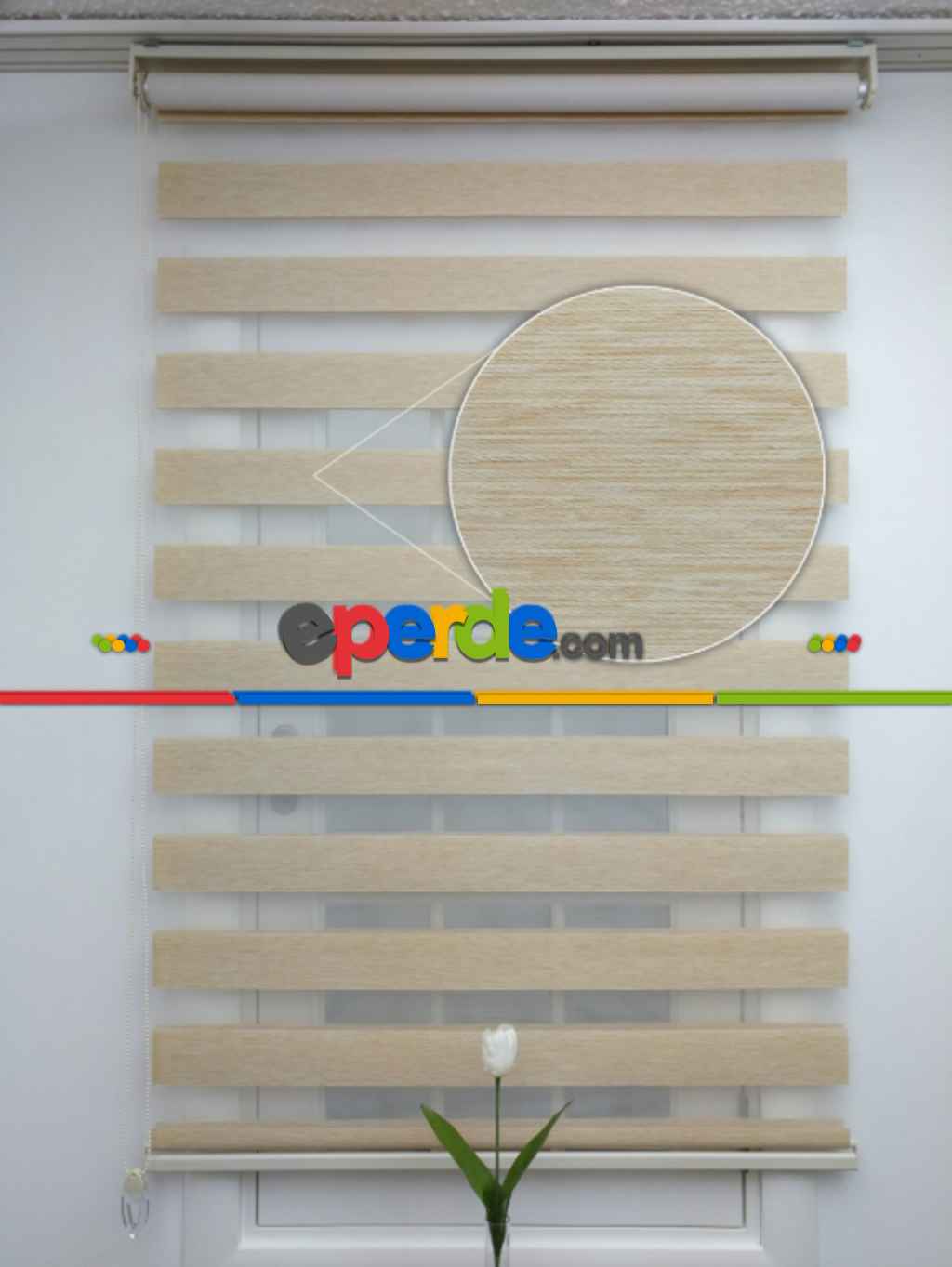 #üreticifirma %40 İndirimli!!! Sütlü Kahve Bej Bambu Zebra Perde Ozel Fiyat- Bej-açık Camel