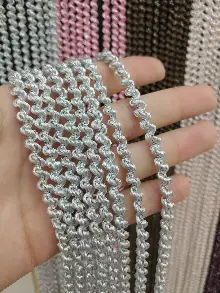 Gri Rengi İp Perde Bukle Serisi- Gri-füme-antrasit-gümüş