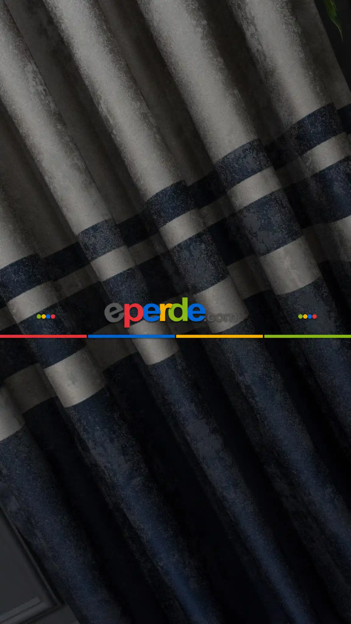 Salon 1. Sınıf Jakarlı Pano Fon Perde-  Çok Renkli 3