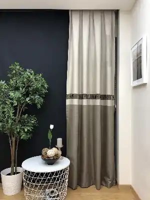 1. Kalite Jakar Desenli Pano Fon Perde- Siyah-krem-kahve Açık-kum Beji