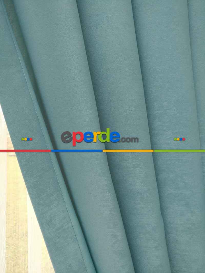 Oturma Odası - Soft Mint Fon Perde (150)- Mint