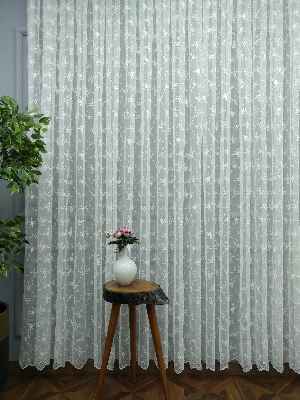 Kampanyalı Brode İşlemeli Tüller Stoklar İle Sınırlı- Ekru