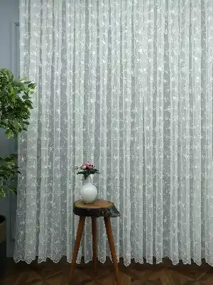 Kampanyalı Brode İşlemeli Tüller Stoklar İle Sınırlı- Ekru