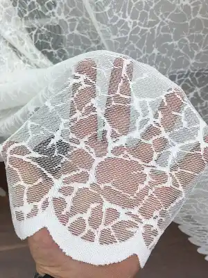 Özel Örme Dokulu Tül Perde 100% Orjinal Ürün- Ekru