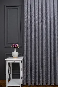 Antrasit Renkli Kedi Tırmalamalarına Dayanaklı Tül Perde