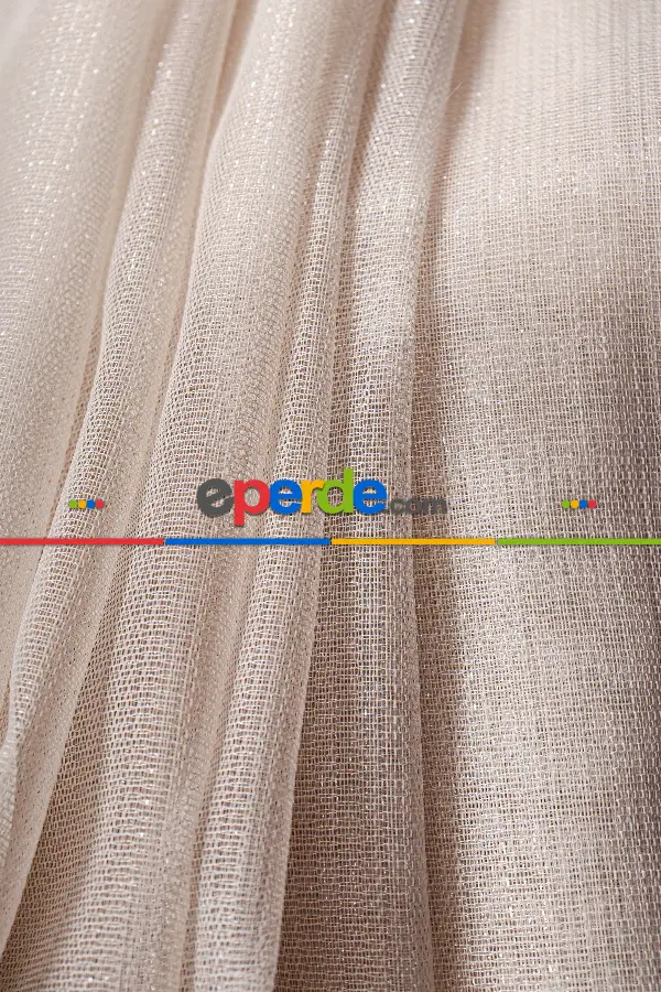 Krem Düz Tül Perde