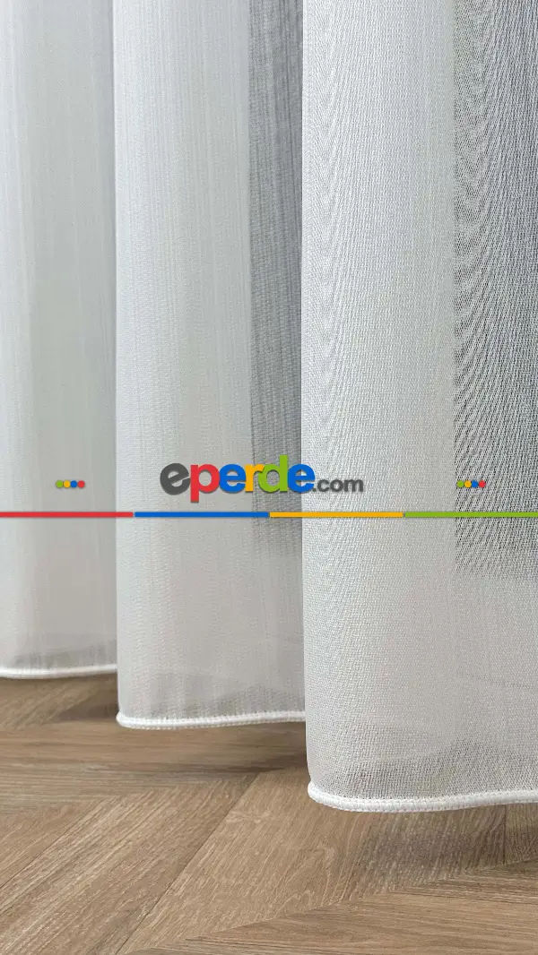 Ekru Bambu Tül Perde, Seyrek Pile