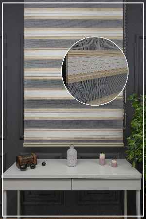 Bej Rengi Zebra Perde, Yüksek Kalite