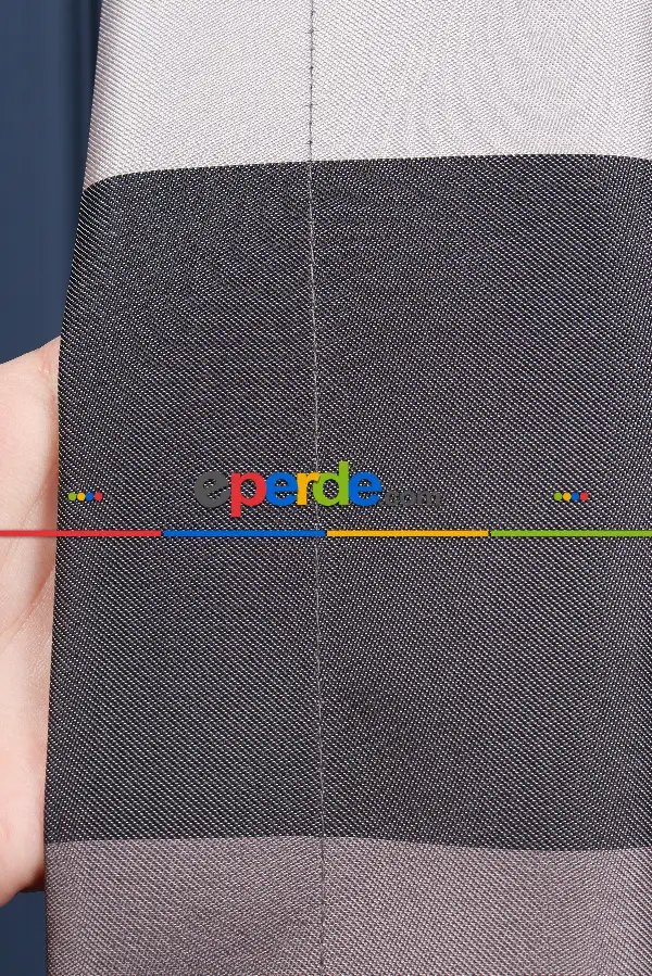 Yatak Odası Fon Perde - Gümüş - Füme Pano Fon Perde