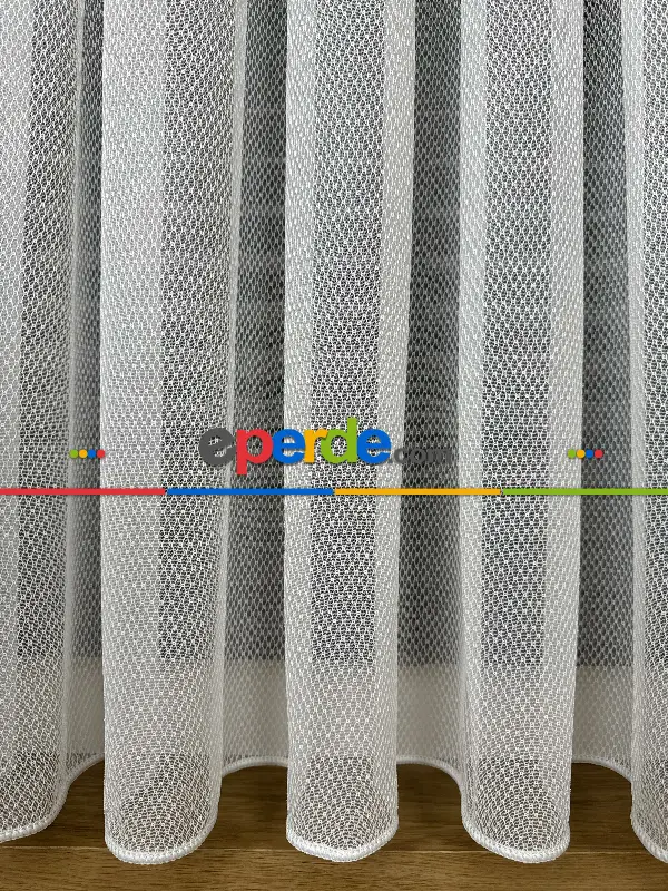 Mutfak Brillant Tül Perde, Premium Seri, Kurşunlu Tül