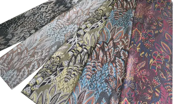 Taç Amazon Renkli Yaprak Model Pano Fon Perde 70cm X 290cm 