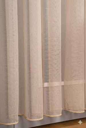 Vizon Bej Grek Düz Tül Perde