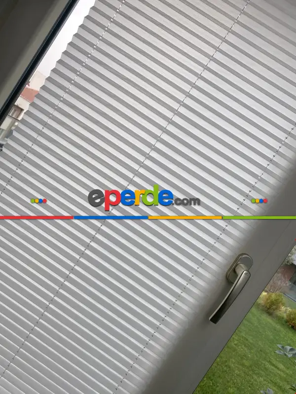 Plise Perde Ekru Renk