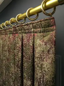 Oturma Odası - PatineDesenli Modern Desenli Jakarlı Fon Perde Yeni Seri 401- Bej-haki-mürdüm