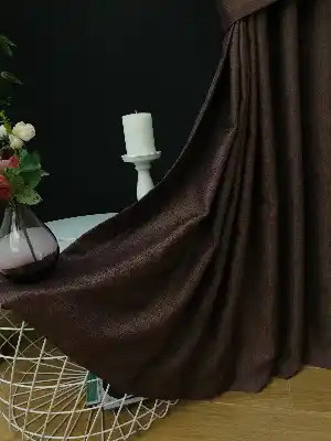 Koyu Mor Jakar Fon Perde