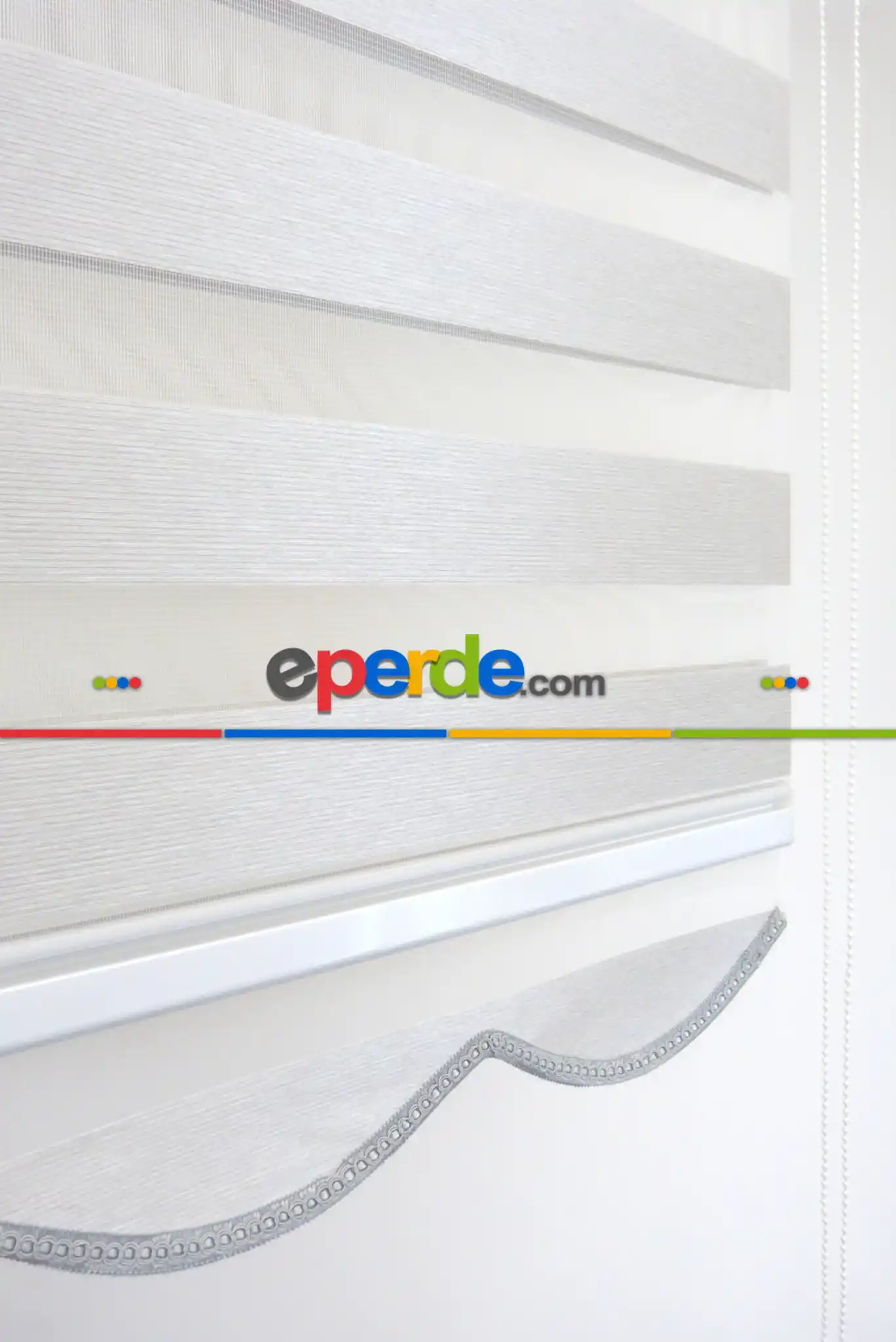 Gri Düz Zebra Zebra Perde- Gri-füme-antrasit