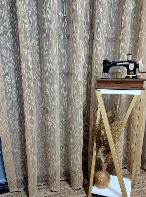 Yağmur Sade Düz Bej Vizon Renkli Ütü İstemez Tül Perde