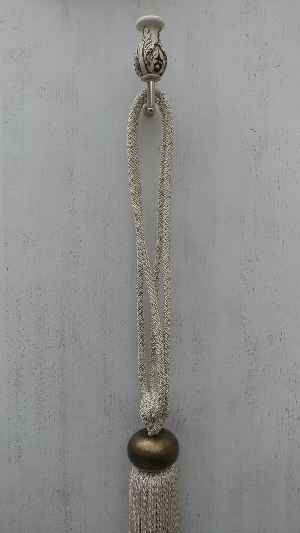 Kahve Ekru Braçol Perde Bağı- Ekru