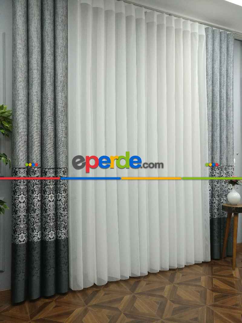 Yatak Odası - Lens Akıllı Dikey Tül Perde Antik-53- Çok Renkli 2