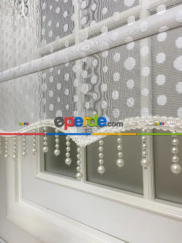 Çiftli Sistem Tül Stor Perde Ve Stor Perde- Ekru