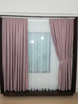 Soft Gül Kurusu Fon Perde- Gül Kurusu