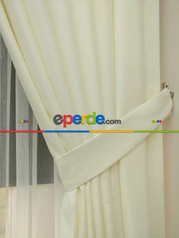 Soft Krem Fon Perde (180)- Krem