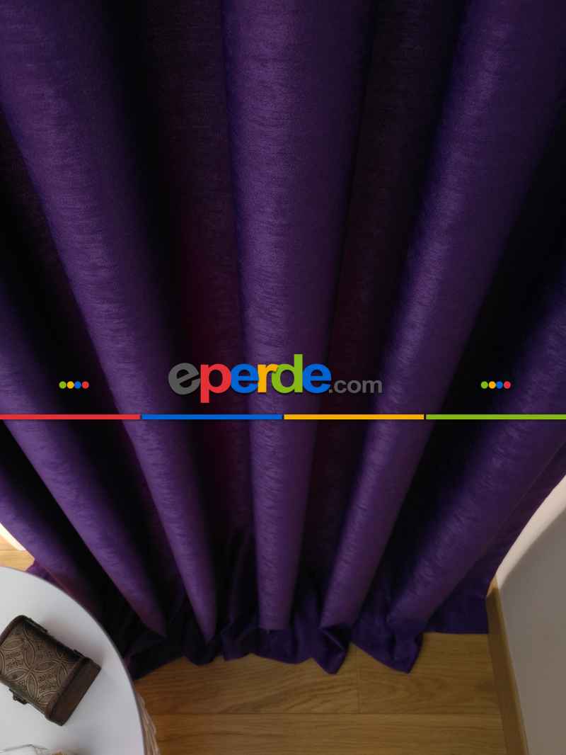 Soft Mor Fon Perde (180)- Mor