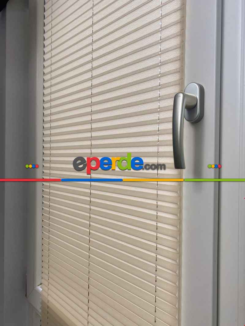 Mutfak - Plisel Perde, Kahverengi Diamond Seri Cam Balkon Perdesi 1. Kalite Matkapsız Montaj Yaylı Sistem