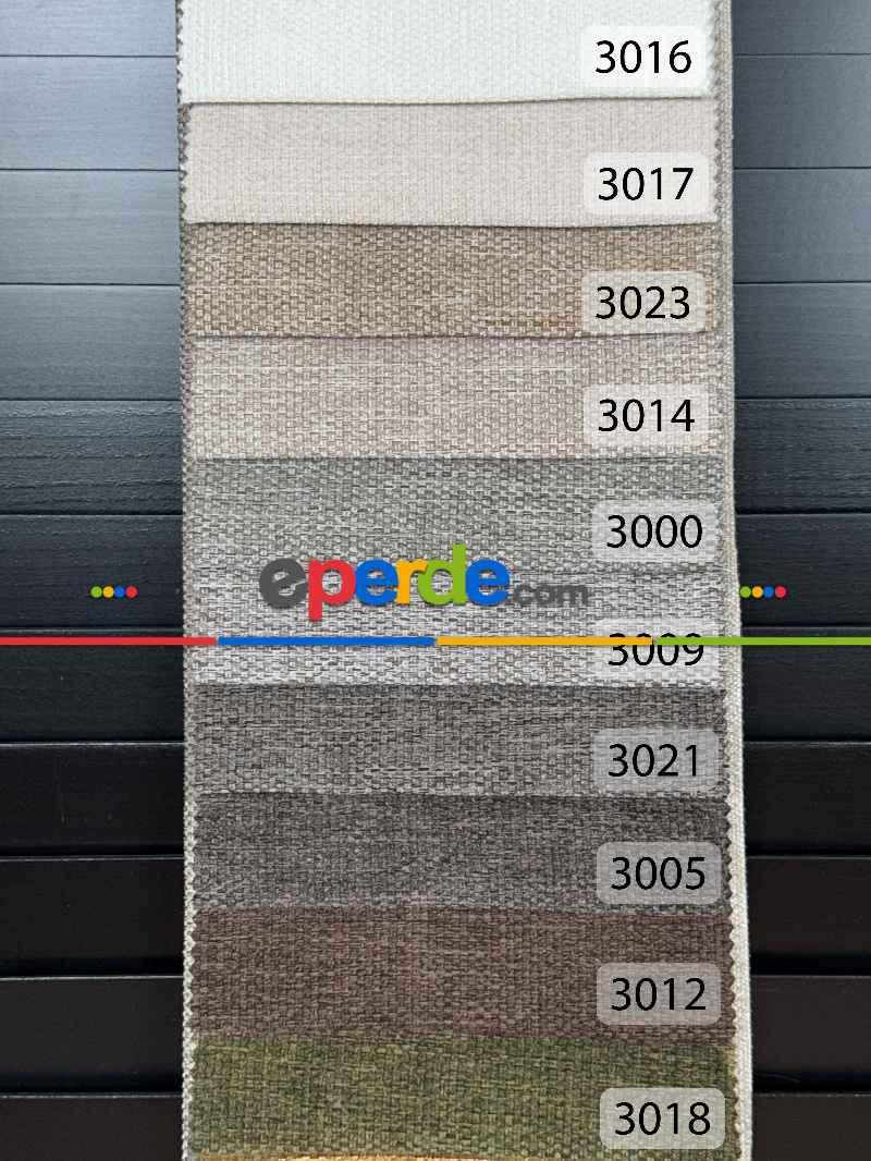 20 Renk Şönil Düz Fon Perde - Ağır Gramajlı Premium Kalite Serisi