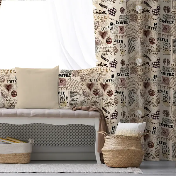 Mutfak Fon Perde Evim494 Kumaşı Kalındır Duck Bezi Değildir- Mavi-beyaz