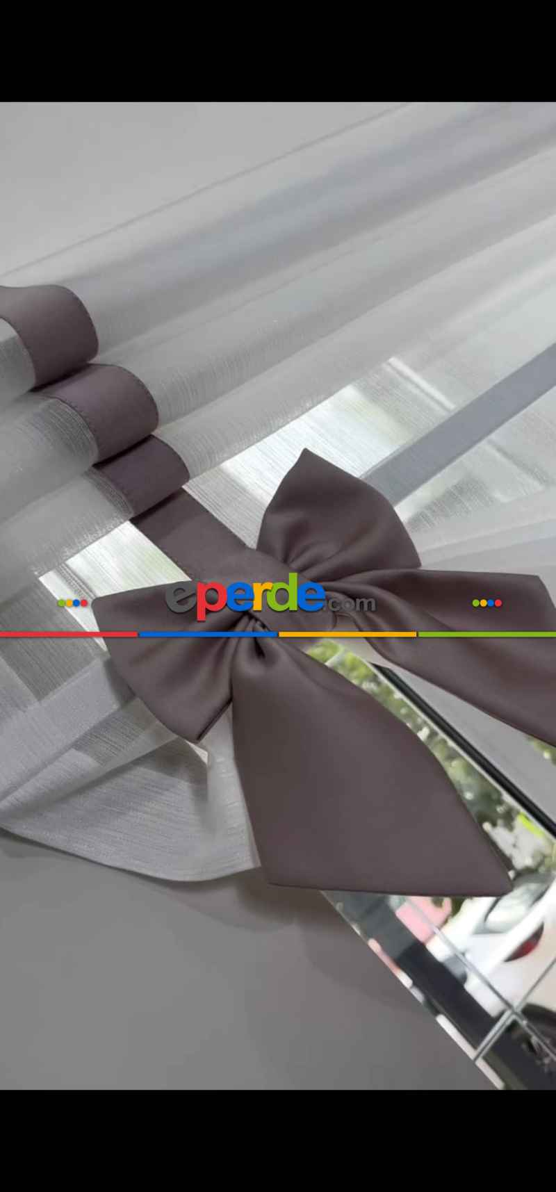 Salon - Katlamalı Keten Tül Perde – Biyeli Ve Fiyonk Detaylı Özel Tasarım