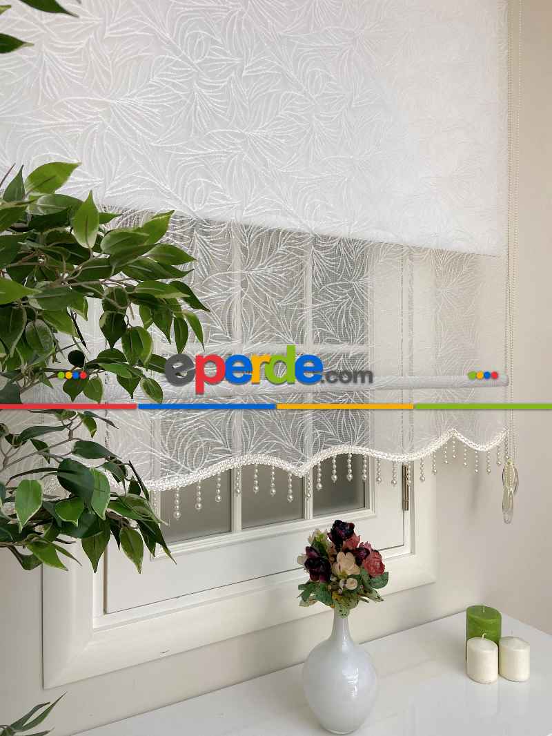 Yeni Sezon !! Çiftli Sistem Tül Stor Perde Ve Stor Perde- Ekru