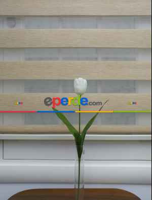 #üreticifirma %40 İndirimli!!! Sütlü Kahve Bej Bambu Zebra Perde Ozel Fiyat- Bej-açık Camel