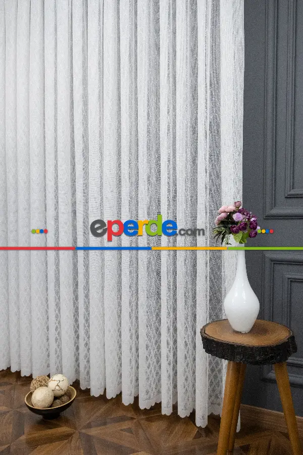 Fransız Dantel Tül Perde - Yüksek Kalite