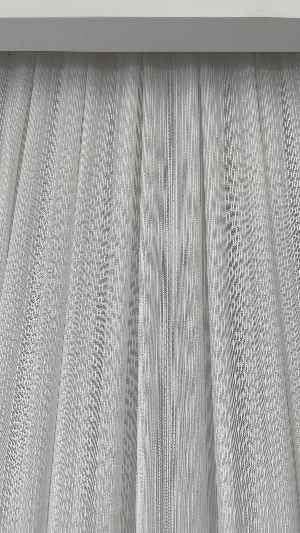 % 50 İndirimli Hazır Ölçü Düz Çizgili Tül - Ütü İstemez - Kurşunlu Tül