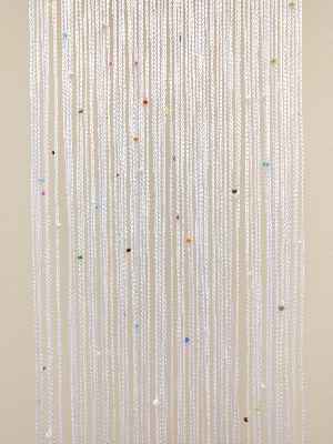 Boncuklu İp Perde- Çok Renkli