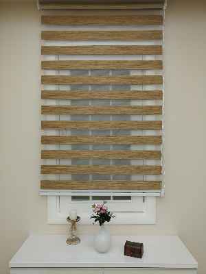 #üreticifirma %40 İndirimli Lüx Bambu Zebra Perde Ahşap Görünümlü