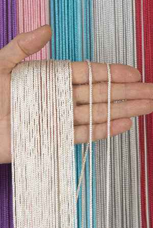 Kalın Zincir Serisi İp Perde Krem- Krem