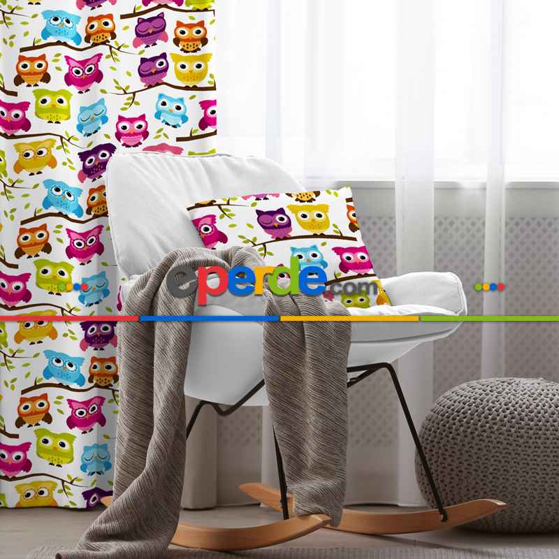 Çocuk Odası Fon Perde Evim K-127 Kumaşı Kalındır Duck Bezi Değildir