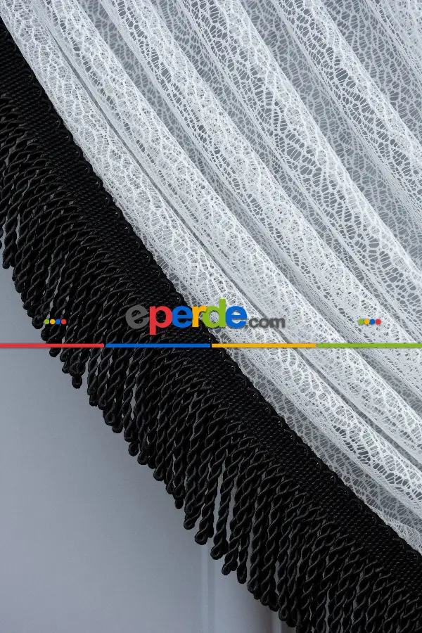 Mutfak - Empoli Örme Kruvaze Tül Perde- Ekru