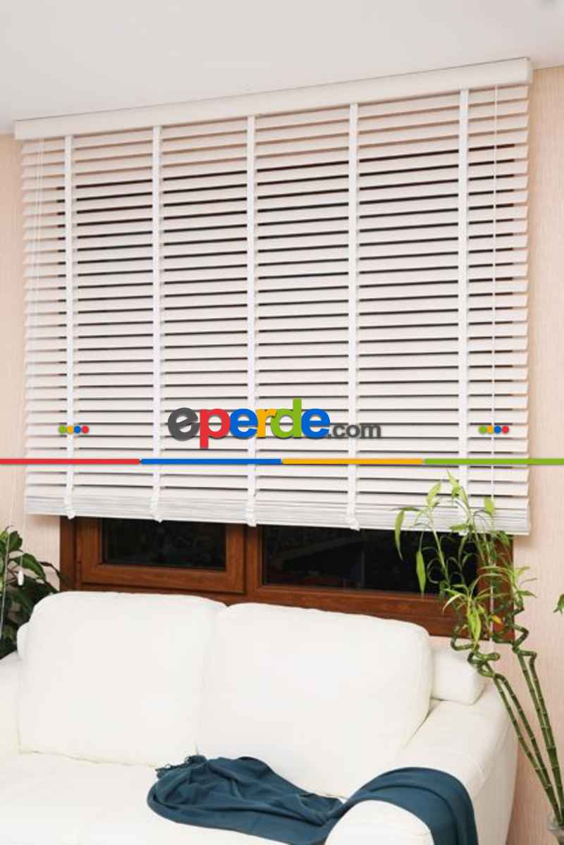 2025 Sezonu - 50 Mm Gerçek Ahşap Jaluzi Perde