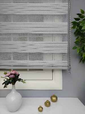 Gri Perle Home Düz Zebra Perde