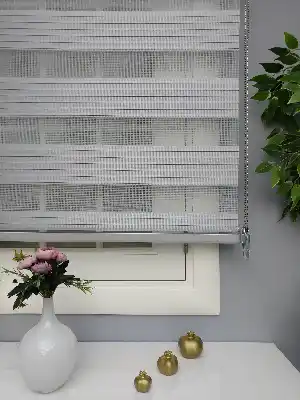 Gri Perle Home Düz Zebra Perde