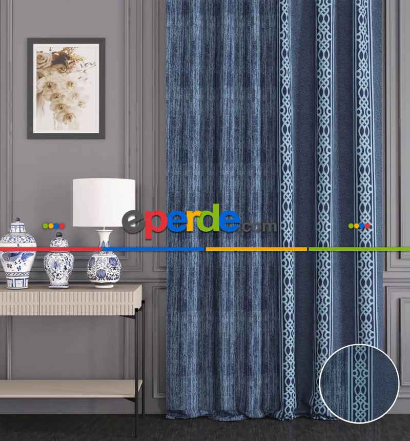 Taç Paradise Dikey Bordorlü Dikey Pano Fon Perde 70cm X 290cm 