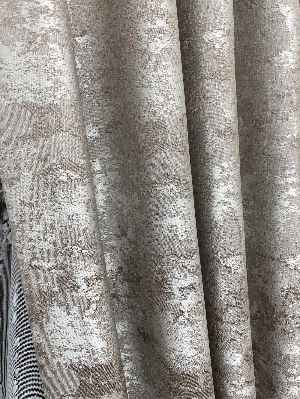 Bej - Katyonik Jakar Fon Perde- Bej