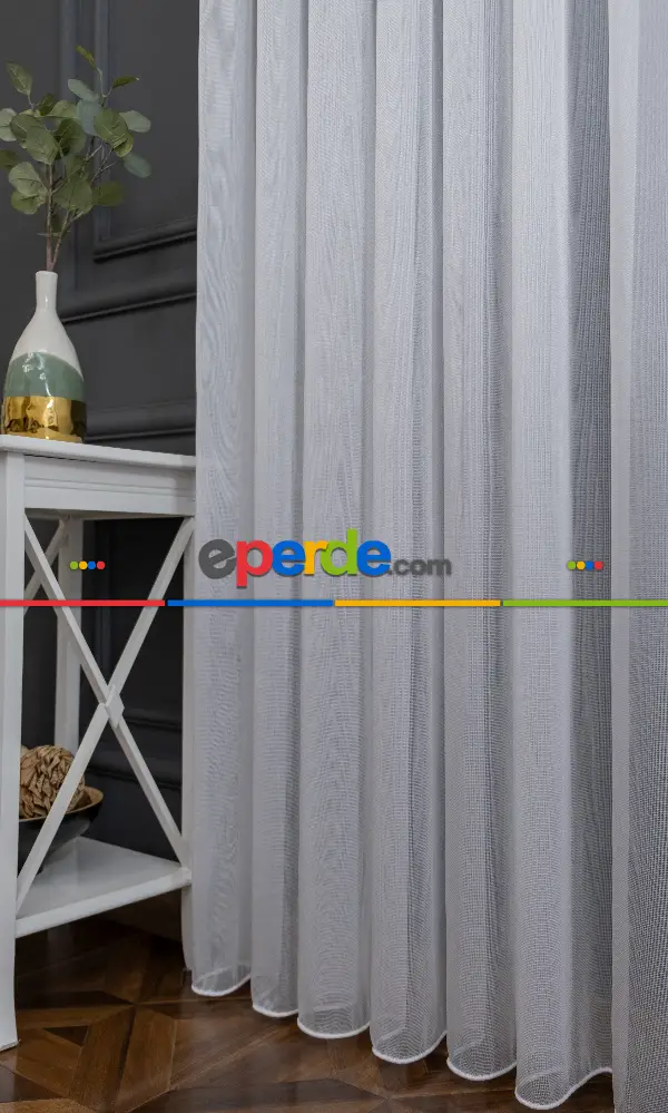 2025 Sezonu Düz - Dökümlü Ütü İstemeyen Tül - İtinalı Dikiş Garantisi - Kurşunlu Tül